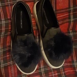 Sz 7 Rebecca Minkoff grey slip on sneaker